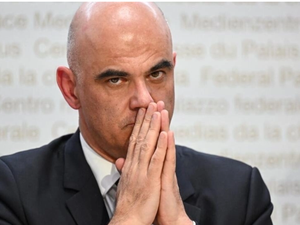Le président de la Confédération helvétique Alain Berset (image d'illustration) AFP - FABRICE COFFRINI