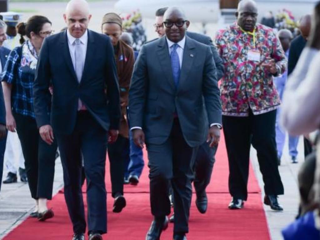 Le Premier ministre congolais, Sama Lukonde et le Président de la Suisse Alain Berset