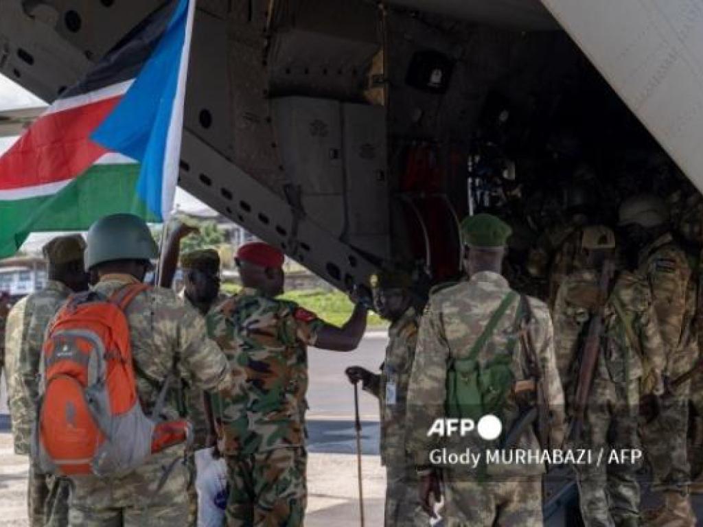 Arrivée des soldats sud-soudanais à Goma