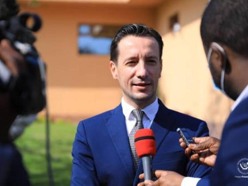 L’Ambassadeur de l’Italie en RDC, Luca Attanasio. Photo Présidence RDC