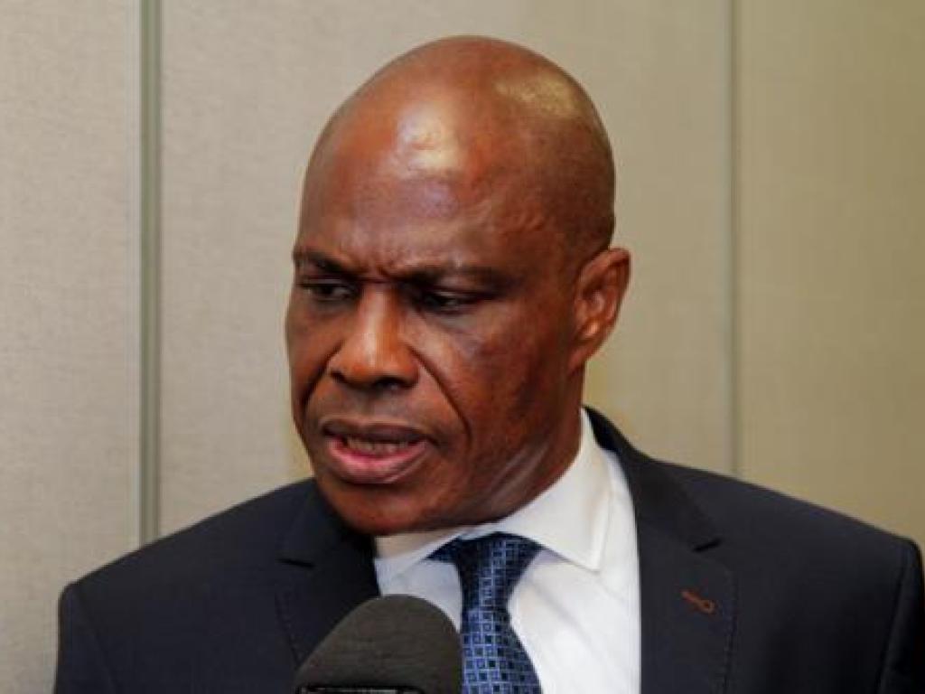 Martin Fayulu Madidi lors d'une interview accordée à Radio Okapi après une rencontre avec les membres de conseil de sécurité de l'ONU en visite à Kinshasa. Le 10 mars 2023 Radio Okapi.Ph/ Jonathan Fuanani