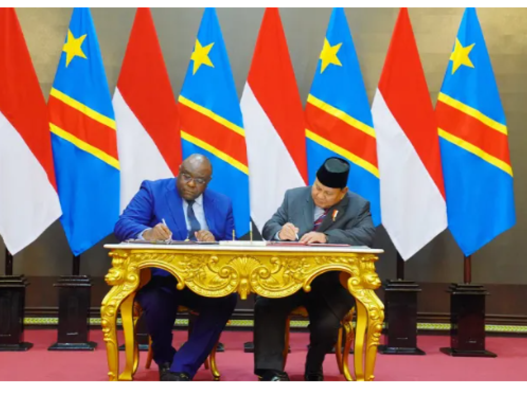 Le VPM Bemba et son homologue Indonésien Prabowo Sublianto