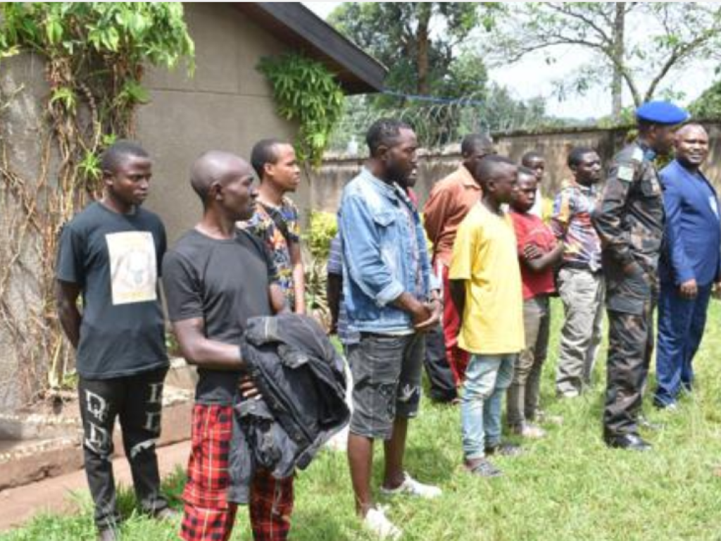 les ex-combattants remis par les FARDC au P-DDRCS. 2023. Radio Okapi/ph. Marc Maro Fimbo