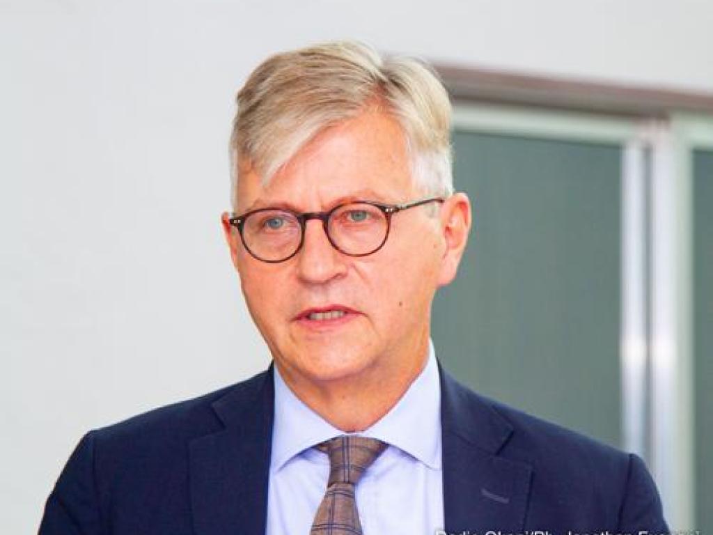 Jean-Pierre Lacroix, secrétaire général adjoint de l'ONU aux opérations de maintien de la paix après une rencontre avec les représentants de communautés hutu et nande à Kinshasa Le 20 octobre 2021. Radio Okapi/Ph. Jonathan Fuanani  S