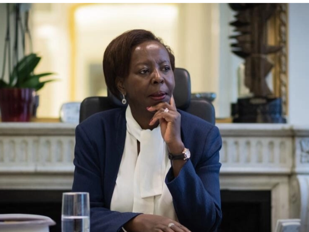 La secrétaire générale de l'OIF, Louise Mushikiwabo. Photo prise le 7 janvier 2019, à Paris. AFP - LIONEL BONAVENTURE