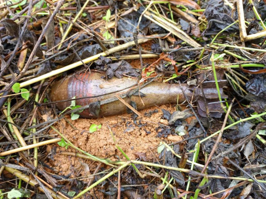 Découverte des engins explosifs dans la région de Fataki (Ituri). Avril 2025