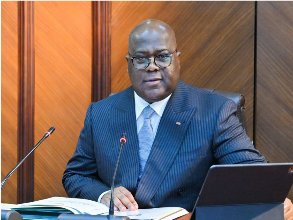 Félix Tshisekedi, à la présidence, en juillet 2025. © Présidence de la RDC