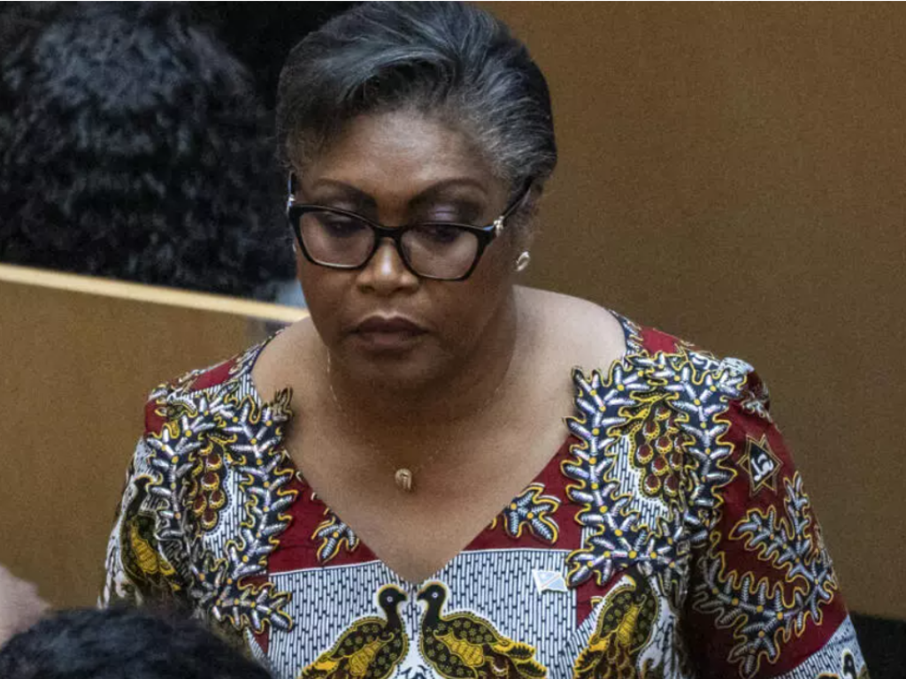 La Première ministre congolaise Judith Suminwa à Addis-Abeba le 15 février 2025. © AFP - AMANUEL SILESHI